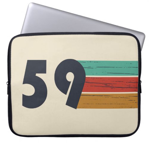 born in 1959 vintage birthday laptop sleeve