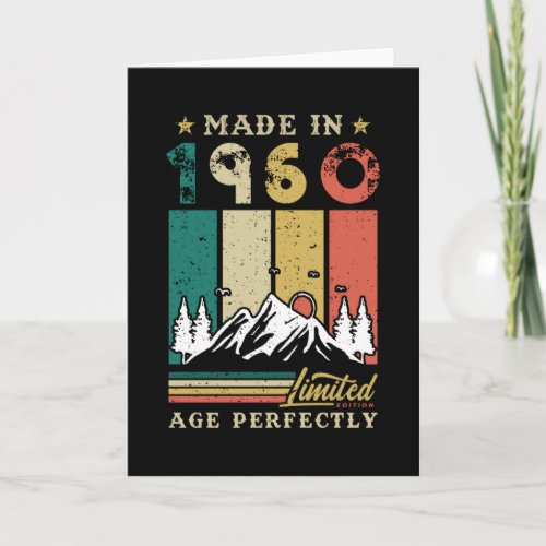 Born In 1960 Birthday Card