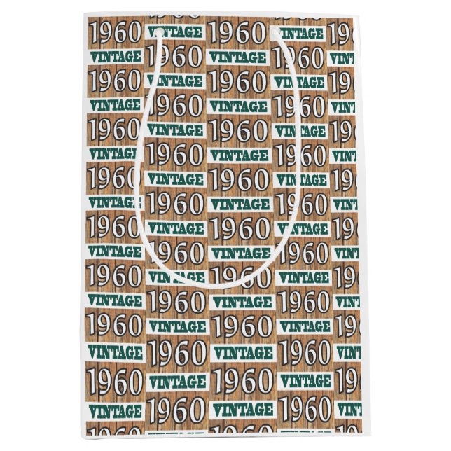 Born in 1960 medium gift bag (Front)