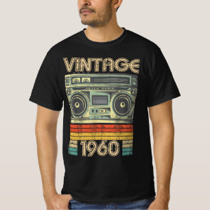 Born In 1960 Radio Retro, 1960 Birthday Gift T-Shirt