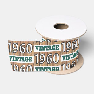 Born in 1960 satin ribbon
