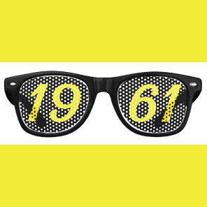 Born in 1961 65th birthday fun shades sunglasses