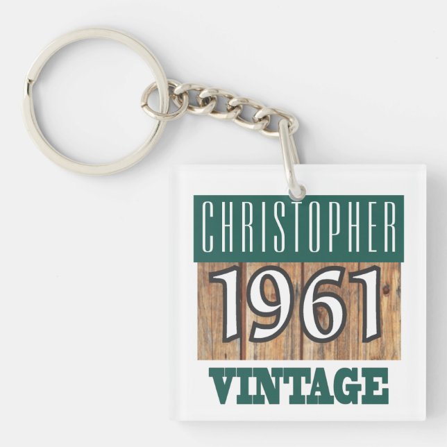 Born in 1961 keychain (Front)