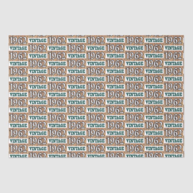 Born in 1962 tissue paper (Front)