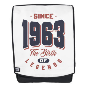 Born in 1963 Birthday Backpack