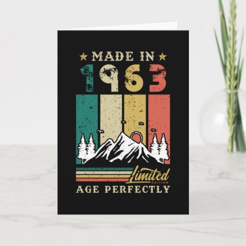 Born In 1963 Birthday Card