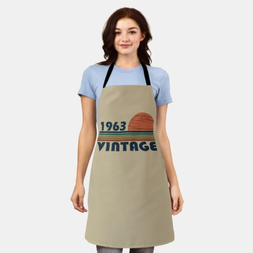 Born in 1963 vintage birthday apron