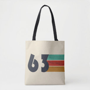 born in 1963 vintage birthday gift tote bag