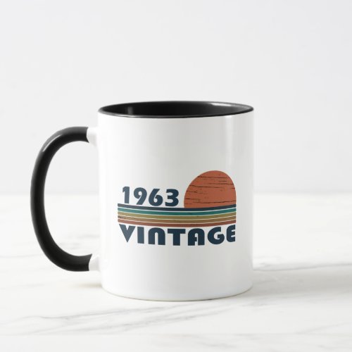 Born in 1963 vintage birthday mug