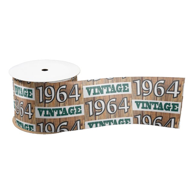 Born in 1964 satin ribbon (Spool)