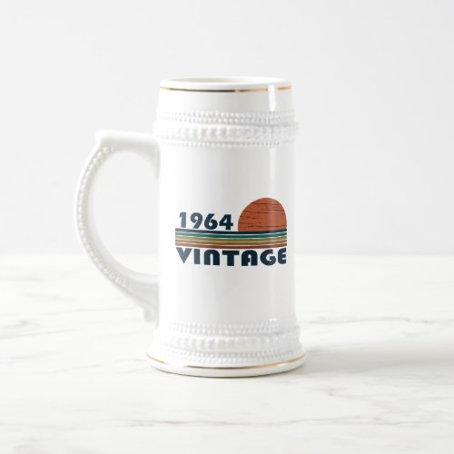 Born in 1964 vintage 60th birthday beer stein