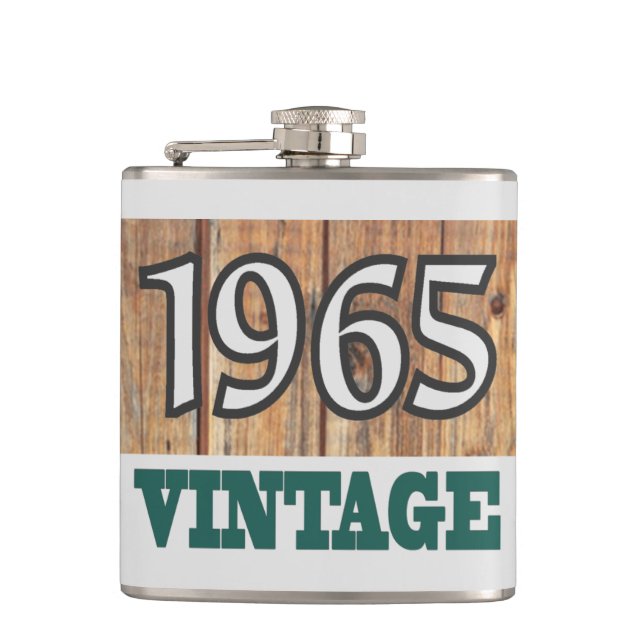 Born in 1965 flask (Front)