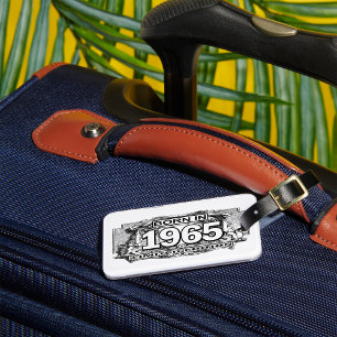 Born In 1965 Limited Edition Luggage Tag