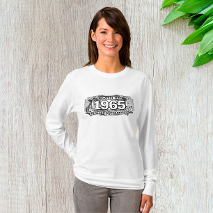 Born In 1965 Limited Edition Womens Long-Sleeve T-Shirt