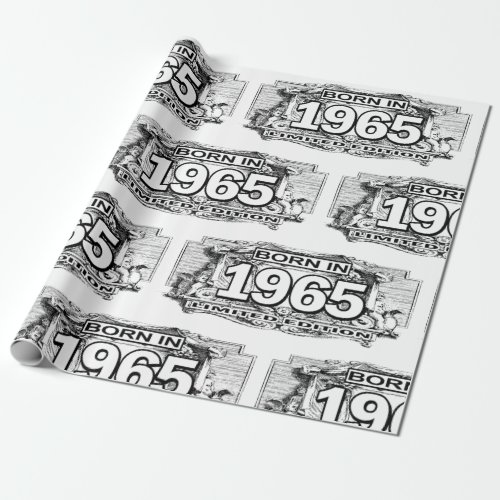 Born In 1965 Limited Edition Wrapping Paper