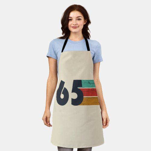 Born in 1965 vintage 60th birthday gift apron