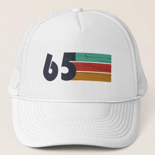 Born in 1965 vintage 60th birthday gift trucker hat