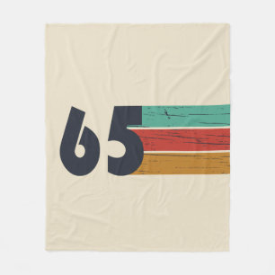 Born in 1965 vintage birthday gift fleece blanket