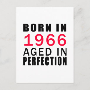 Born In 1966 Aged In Perfection Postcard