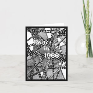 Born in 1966 Birthday Fun Facts Card