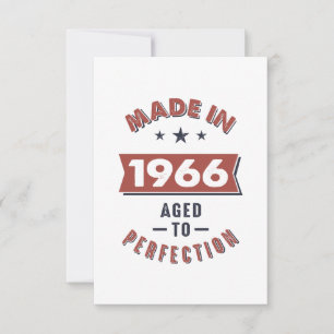 Born in 1966 Birthday RSVP Card