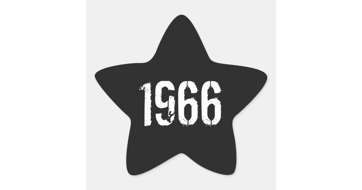 Born in 1966 Birthday Stickers Year 1966 | Zazzle.com