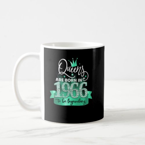 Born in 1966 I Black Turquoise Party Outfit  Acce Coffee Mug