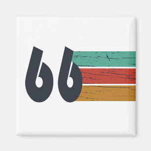Born in 1966 vintage 60th birthday party magnet