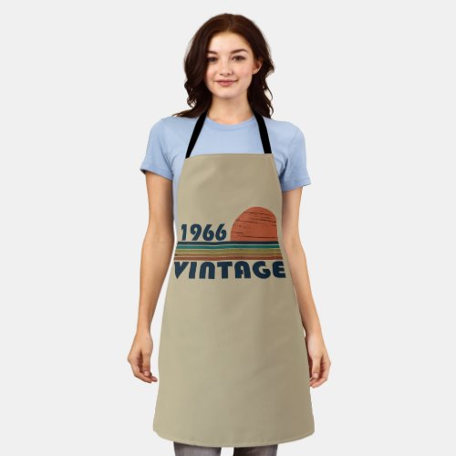 Born in 1966 vintage birthday apron