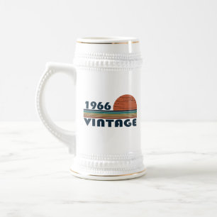 Born in 1966 vintage birthday gift beer stein