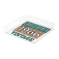 Born in 1966 Vintage Birthday Gift Tray