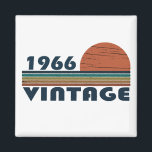 Born in 1966 vintage birthday magnet<br><div class="desc">You can add some originality to your wardrobe collection with this vintage classic birthday graphic design with awesome typography font lettering, It is a great gift for men, women, husbands, wife, girlfriend, and a boyfriend who will love this one-of-a-kind artwork. The best amazing and funny holiday present for your happy...</div>