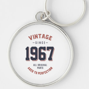 Born in 1967 Birthday Keychain