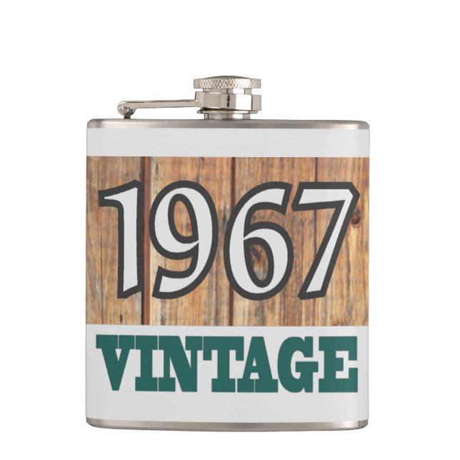 Born in 1967 flask (Front)