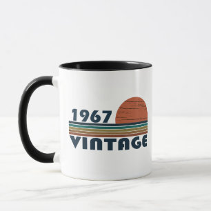 Born in 1967 vintage birthday gift mug