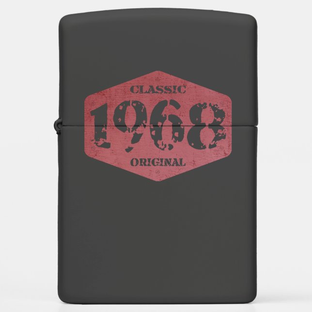 Born in 1968 58 Years Old Limited Edition Zippo Lighter (Front)