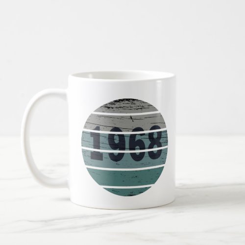 born in 1968 classic sunset coffee mug