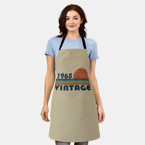 Born in 1968 vintage birthday apron