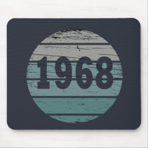 Born in 1968 vintage birthday gift mouse pad