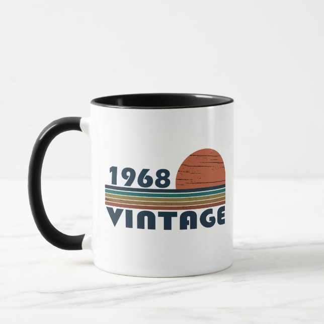 Born in 1968 vintage birthday mug (Left)