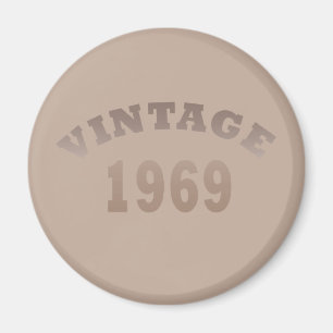 Born in 1969 elegant modern vintage birthday magnet