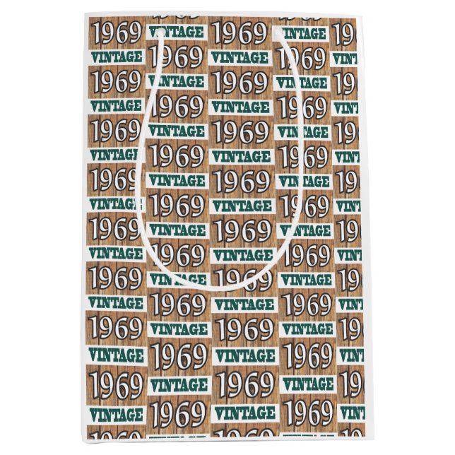 Born in 1969 medium gift bag (Front)