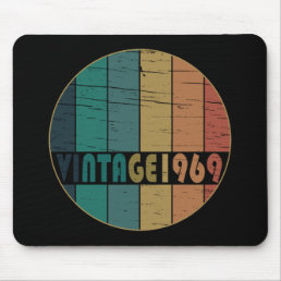Born in 1969 vintage 55th birthday mouse pad