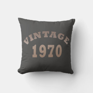 Born in 1970 elegant modern vintage birthday gift throw pillow