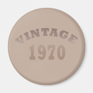 Born in 1970 elegant vintage birthday party gift magnet