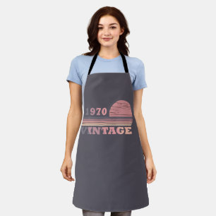 Born in 1970 vintage birthday gift apron
