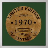 Born in 1970 vintage birthday