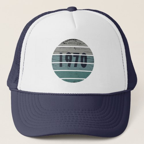 Born in 1970 vintage birthday trucker hat