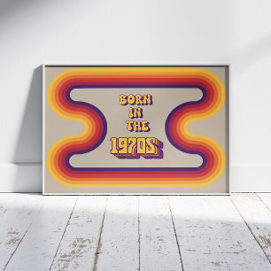 Born in 1970s, Millennials, Gen X, Birth Year Foam Board