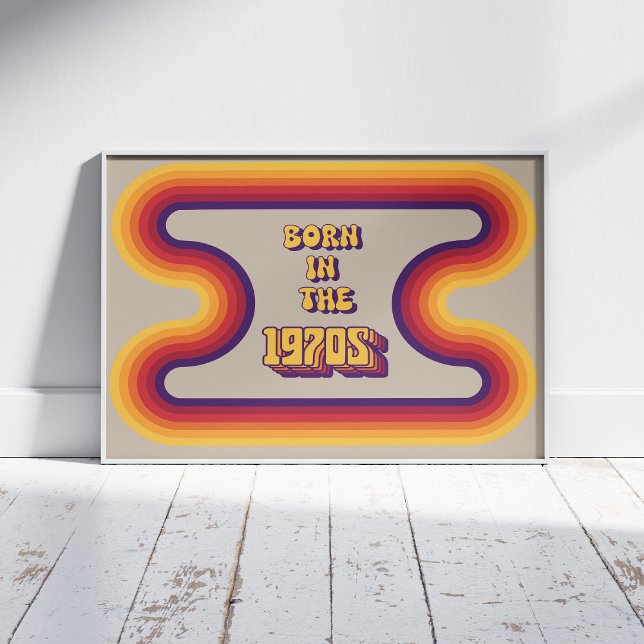 Born in 1970s, Millennials, Gen X, Birth Year Foam Board (Creator Uploaded)
